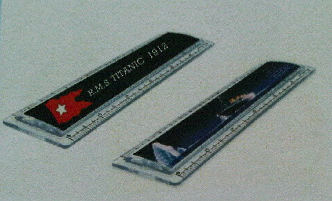 Titanic | Rulers | Acrylic | 6 inch | Set Of 2 - Click Image to Close